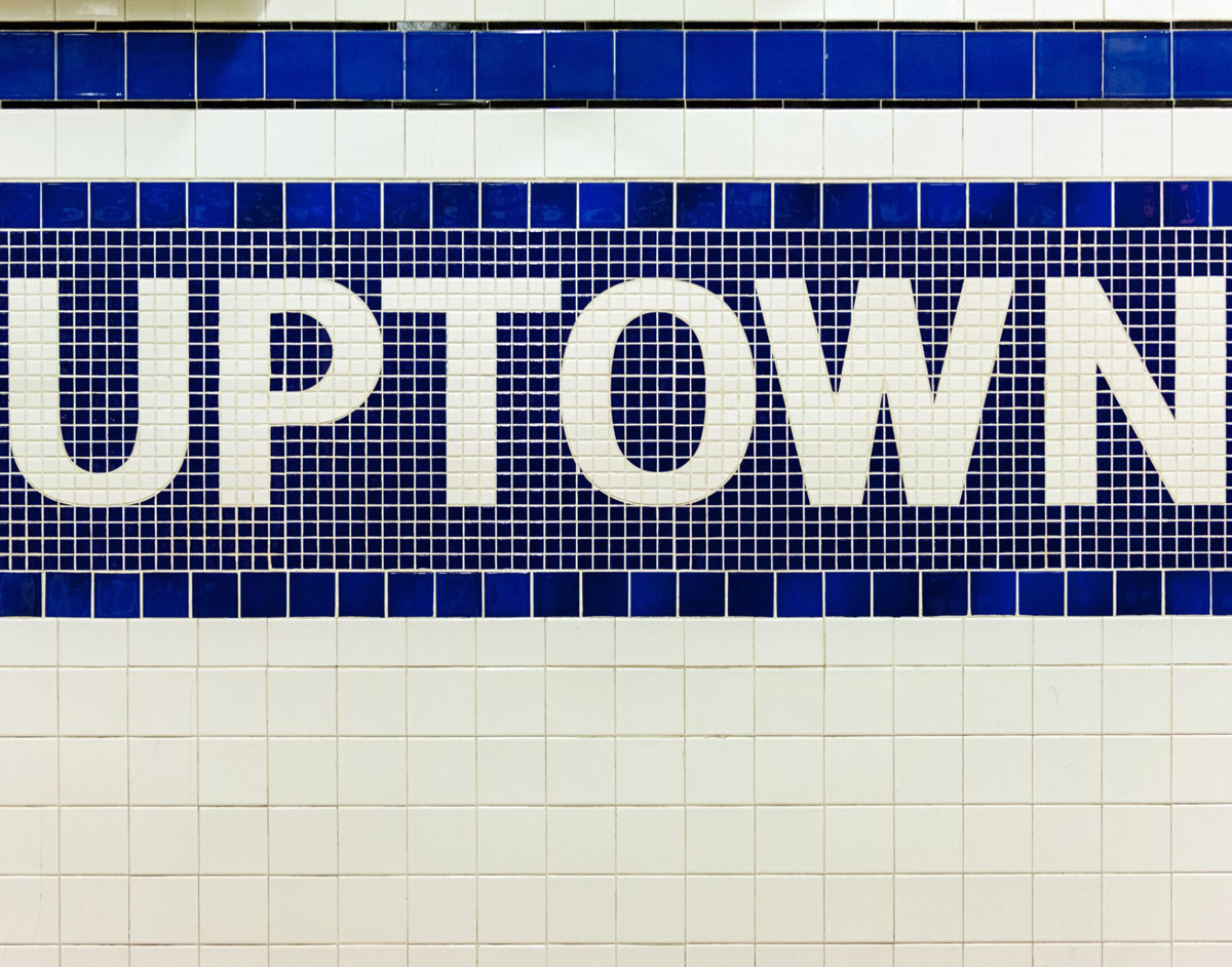 Subway Wall decoration with old fashioned tiles